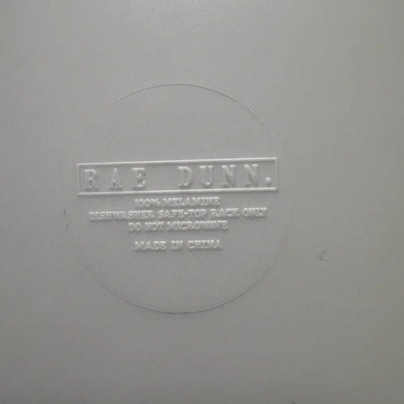 3 Rae Dunn "Happy Harvest" Melamine Dinner Bowls White Black New 9” Contemporary - Picture 3 of 3